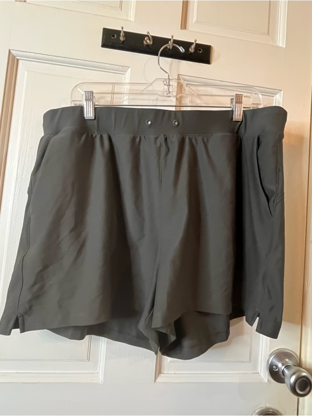 Old Navy Olive Athletic Shorts with Pockets